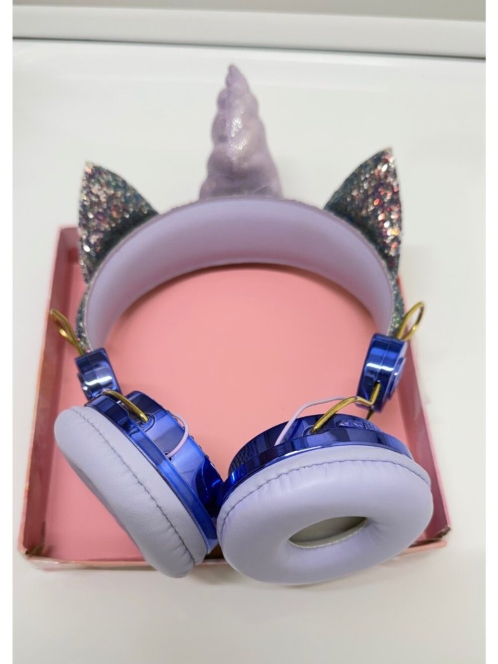 Guard Love Eternal Unicorn Kids Headphones – Glitter Horn, Rhinestones, Wired/Wi